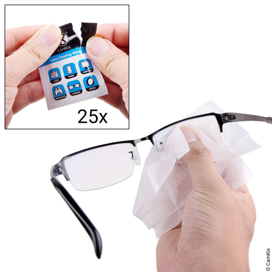 Cleaning Kit for Eyeglasses with Wet Wipes – CamKix